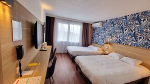 Individually furnished, desk, blackout drapes, soundproofing