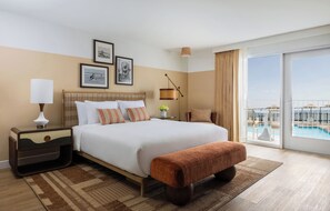 Deluxe Room, 1 King Bed, Accessible (Ocean View) | In-room safe, desk, blackout drapes, iron/ironing board - Pacific Point Resort (Pismo Beach)
