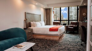 Suite studio supérieure | Lit avec matelas à plateau-coussin, coffre-fort, décor unique