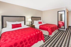 Room, 2 Queen Beds, Accessible, Non Smoking | Premium bedding, desk, blackout drapes, iron/ironing board