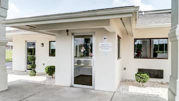 Voorkant van accommodatie