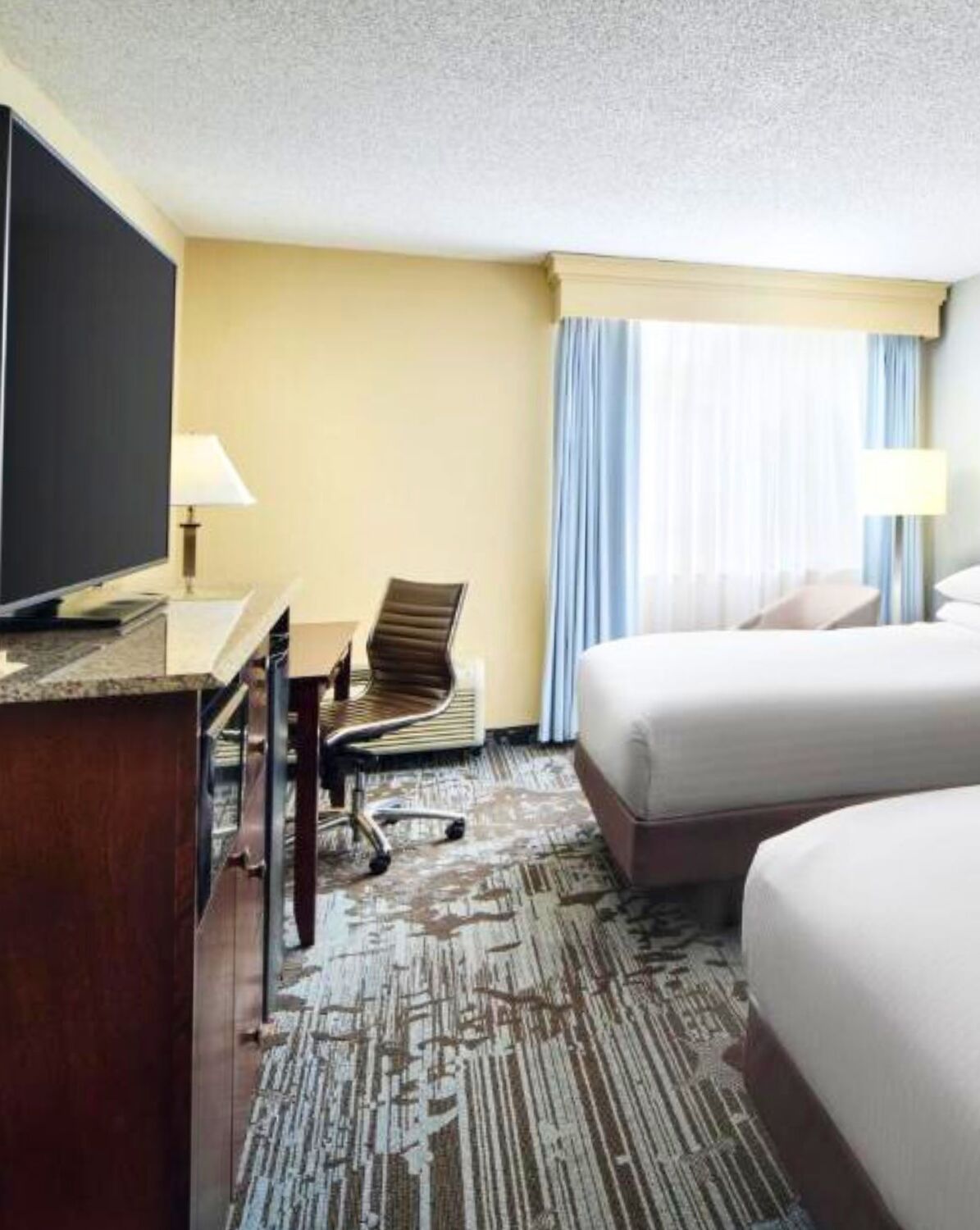 suite, 2 queen beds | premium bedding, in-room safe, desk, blackout curtains