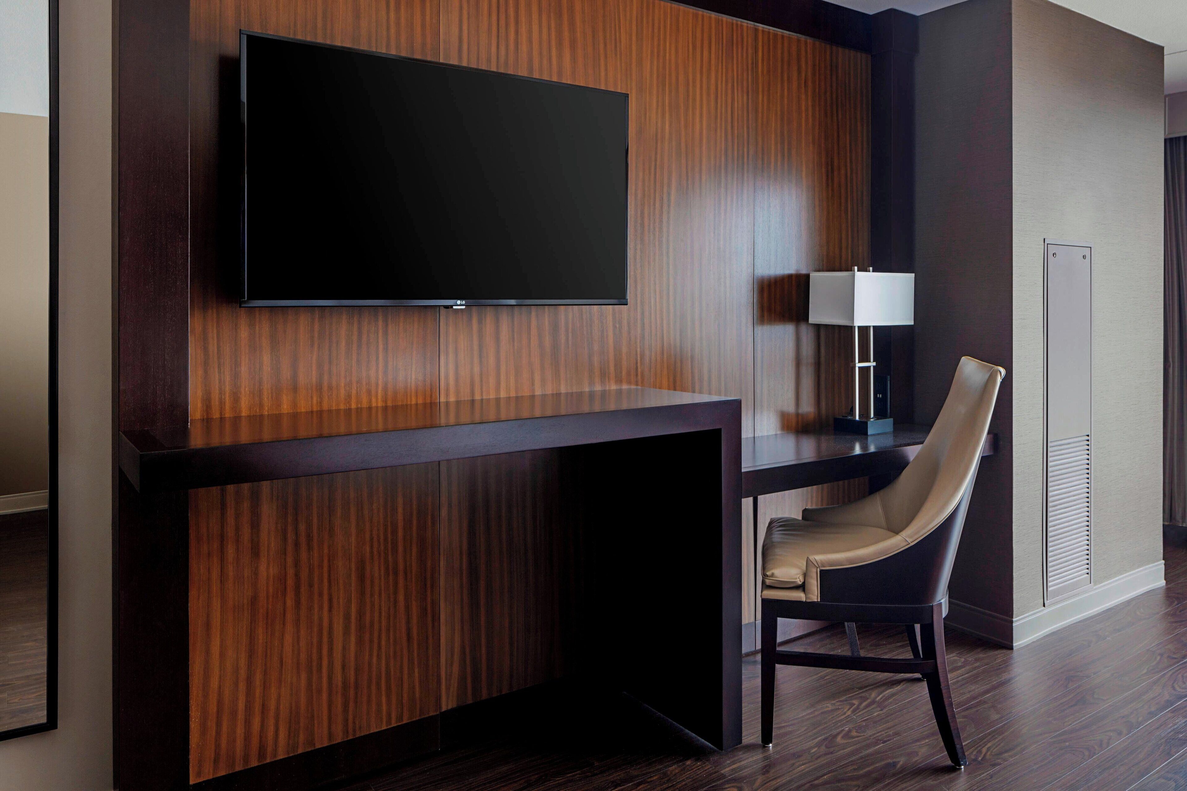 in-room safe, desk, blackout curtains, iron/ironing board