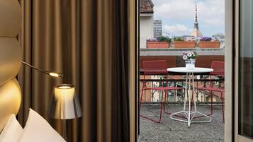 Superior Room, 1 Queen Bed, Terrace | Down comforters, in-room safe, individually furnished, desk