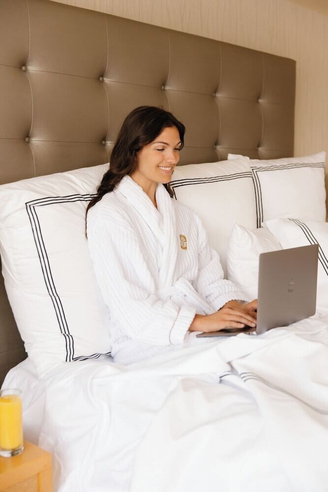 Premium bedding, down duvets, pillow-top beds, in-room safe