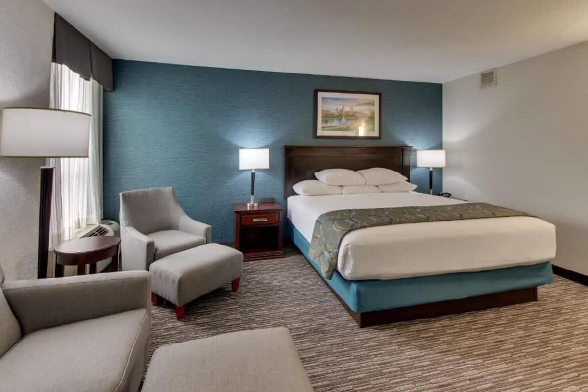 Sviitti, 1 suuri parisänky, tupakointi kielletty, jääkaappi ja mikroaaltouuni (with Sofabed) | Työpöytä, pimennysverhot, silitysrauta/-lauta, Wi-Fi