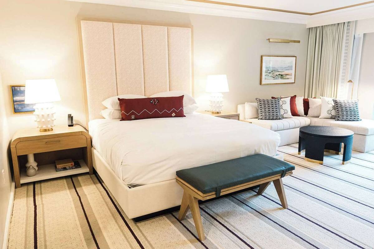 Ocatilla Room, 1 King Bed, Accessible (Hearing) | Premium bedding, memory foam beds, in-room safe, desk