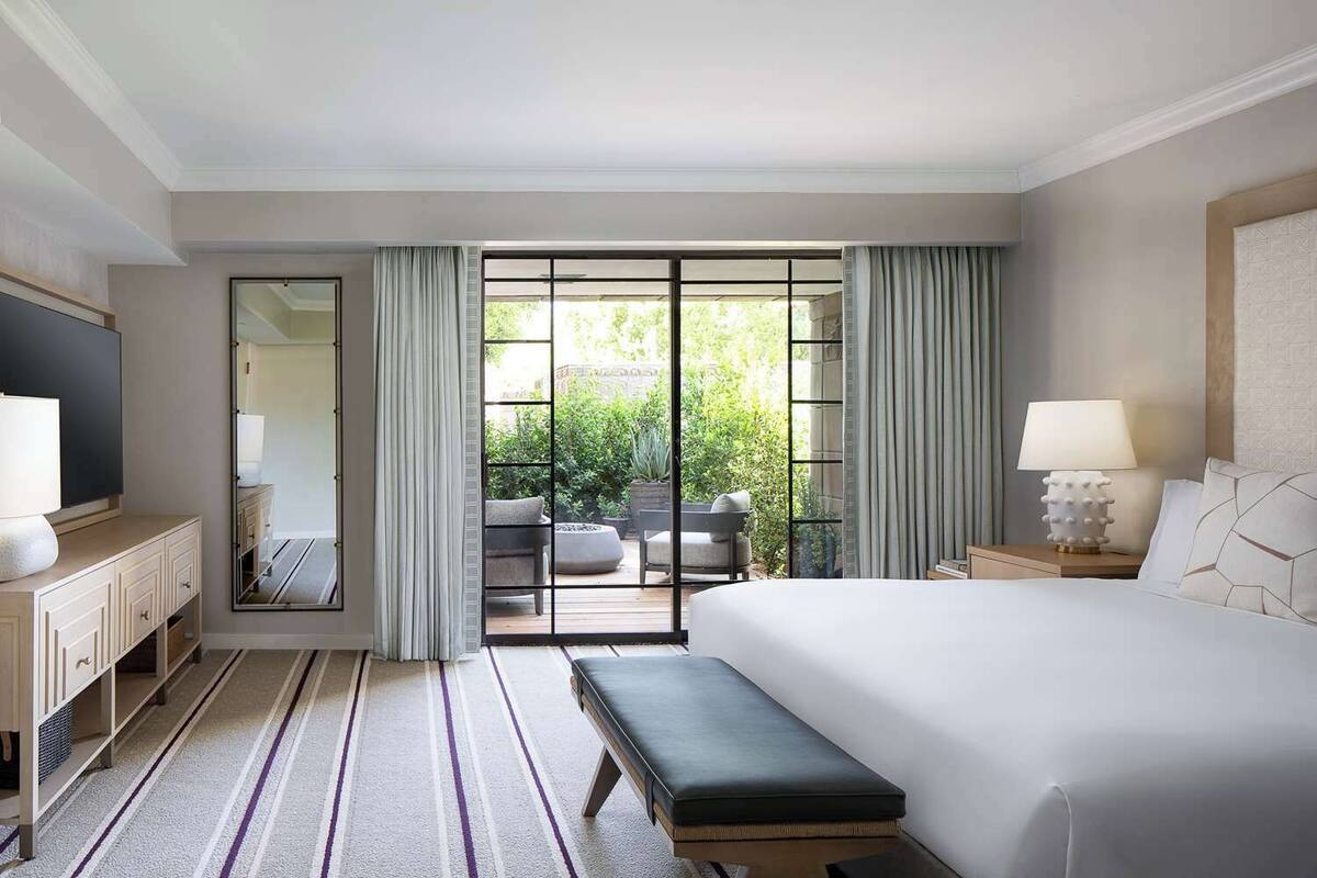 Premium bedding, memory foam beds, in-room safe, desk