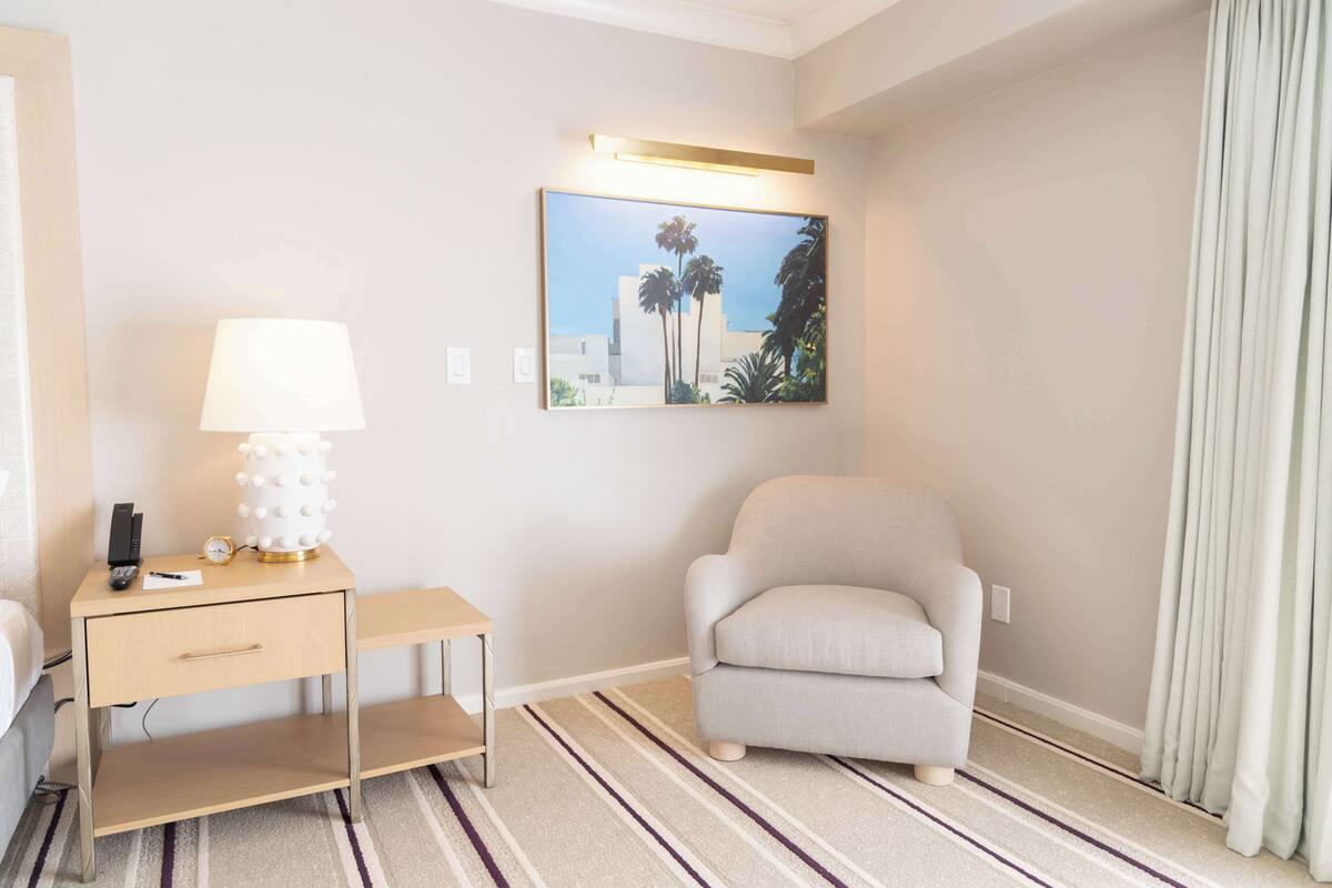 Premier Room, 1 King Bed, Terrace | Living area | 55-inch LCD TV with cable channels, TV, DVD player