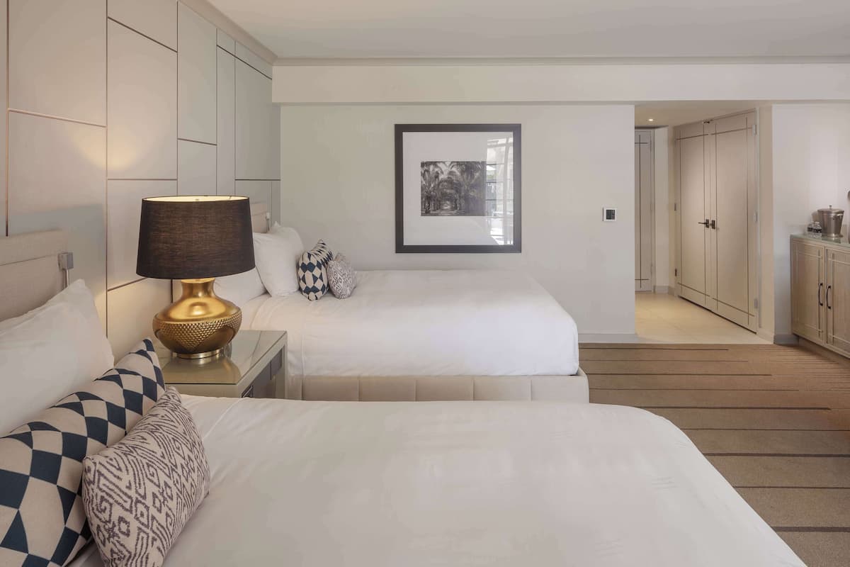 Premium bedding, memory foam beds, in-room safe, desk