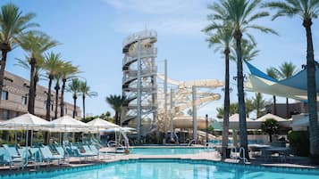 7 outdoor pools, cabanas (surcharge), pool umbrellas