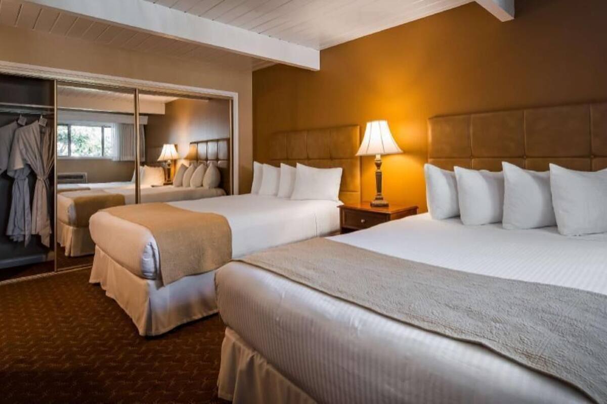 Premium bedding, in-room safe, individually decorated