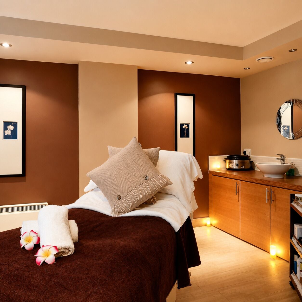 Body treatments, aromatherapy, body wraps, body scrubs, facials