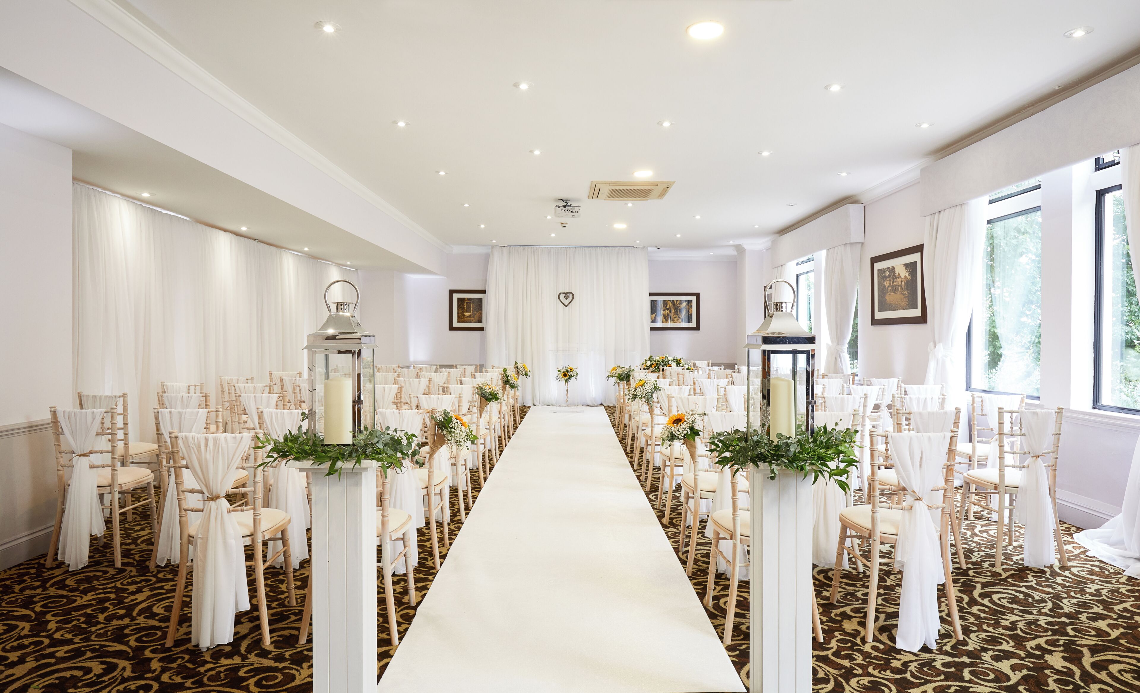 Área interna para casamento