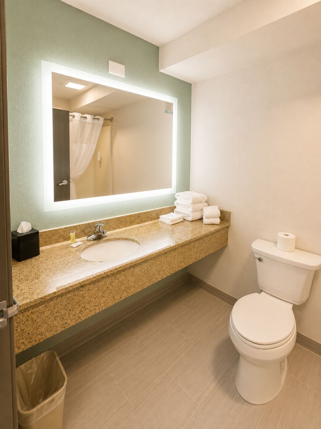 Room, 1 King Bed, Non Smoking | Bathroom | Combined shower/tub, eco-friendly toiletries, hair dryer, towels
