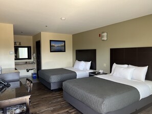 Standard Double Room, 2 Queen Beds | Desk, soundproofing, iron/ironing board, free WiFi
