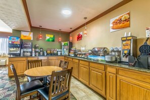 Free daily buffet breakfast 