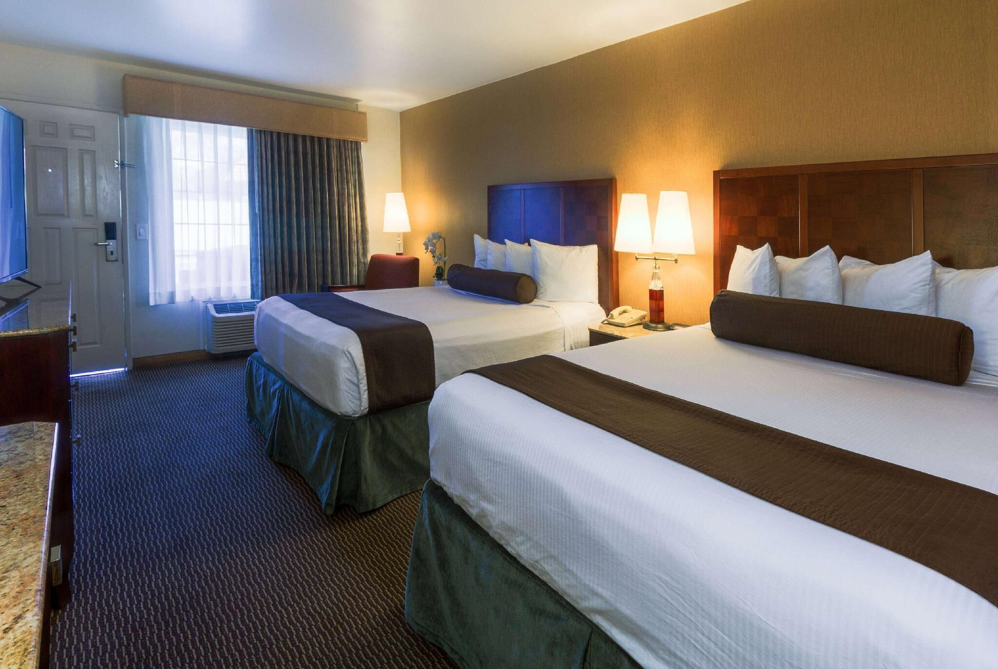 Pillow-top beds, in-room safe, desk, laptop workspace