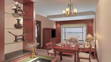 Junior Suite River View (Non-Smoking Room) | Living area | 1-inch LCD TV with satellite channels, TV, table tennis