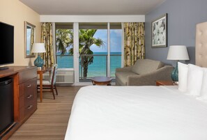 Room, 1 King Bed, Oceanfront | 1 bedroom, hypo-allergenic bedding, in-room safe, desk