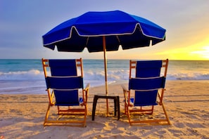 Private beach
