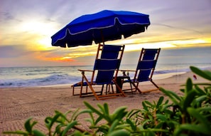 Private beach