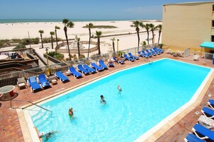 2 outdoor pools, pool umbrellas, sun loungers