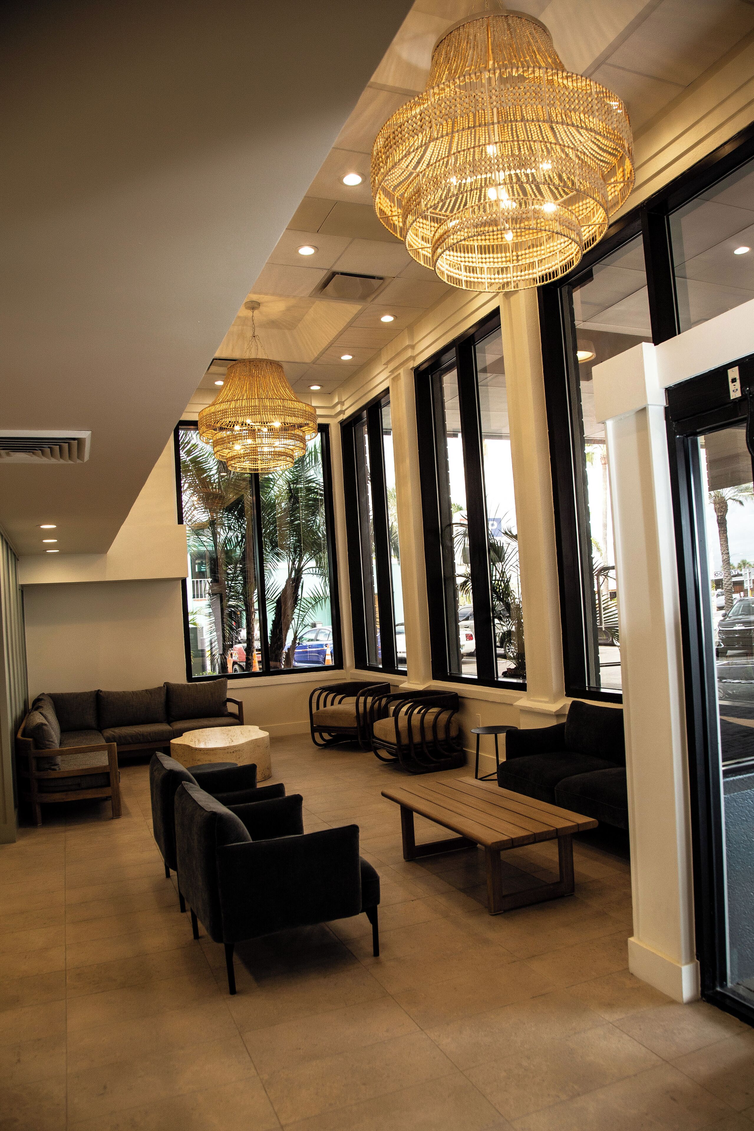 Sala de estar en el lobby