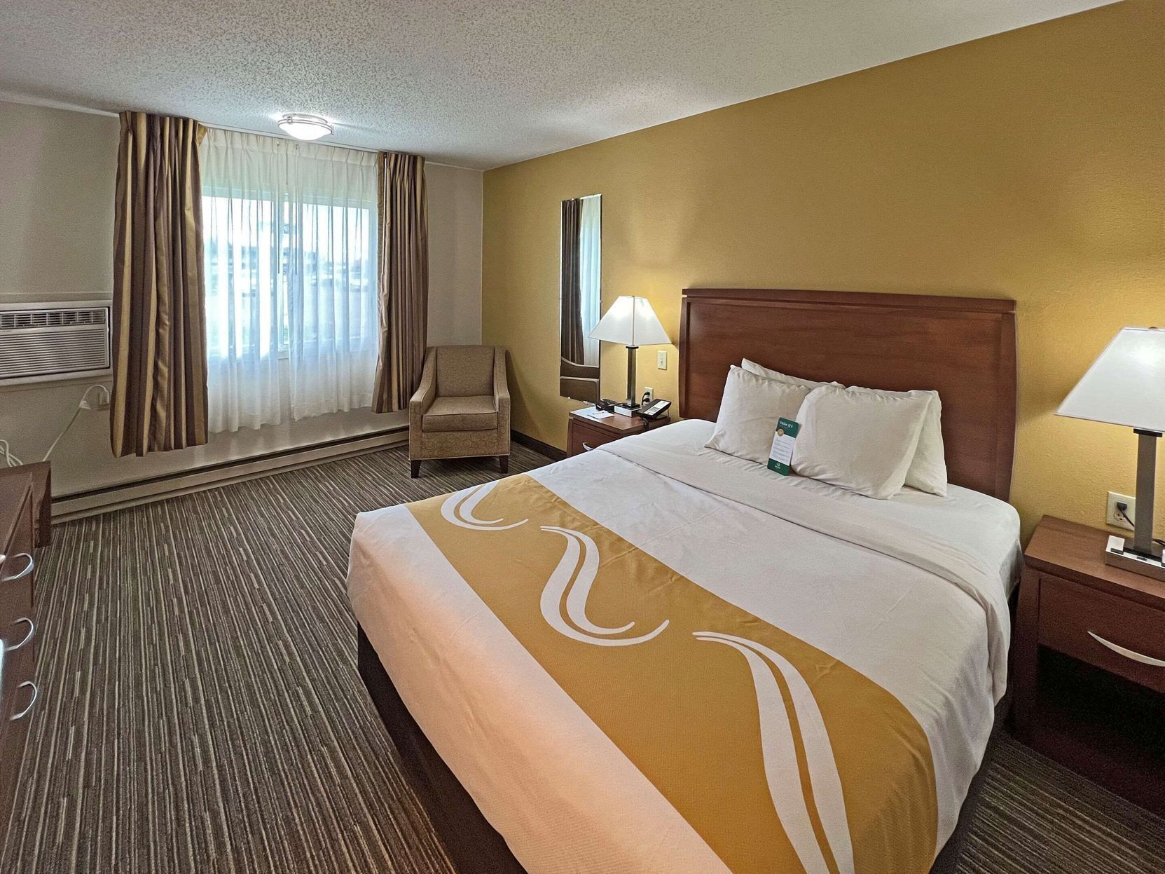 Desk, blackout curtains, iron/ironing board, free cots/infant beds