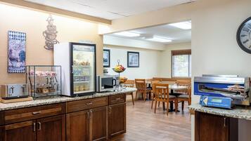 Free daily buffet breakfast