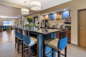 Free daily buffet breakfast