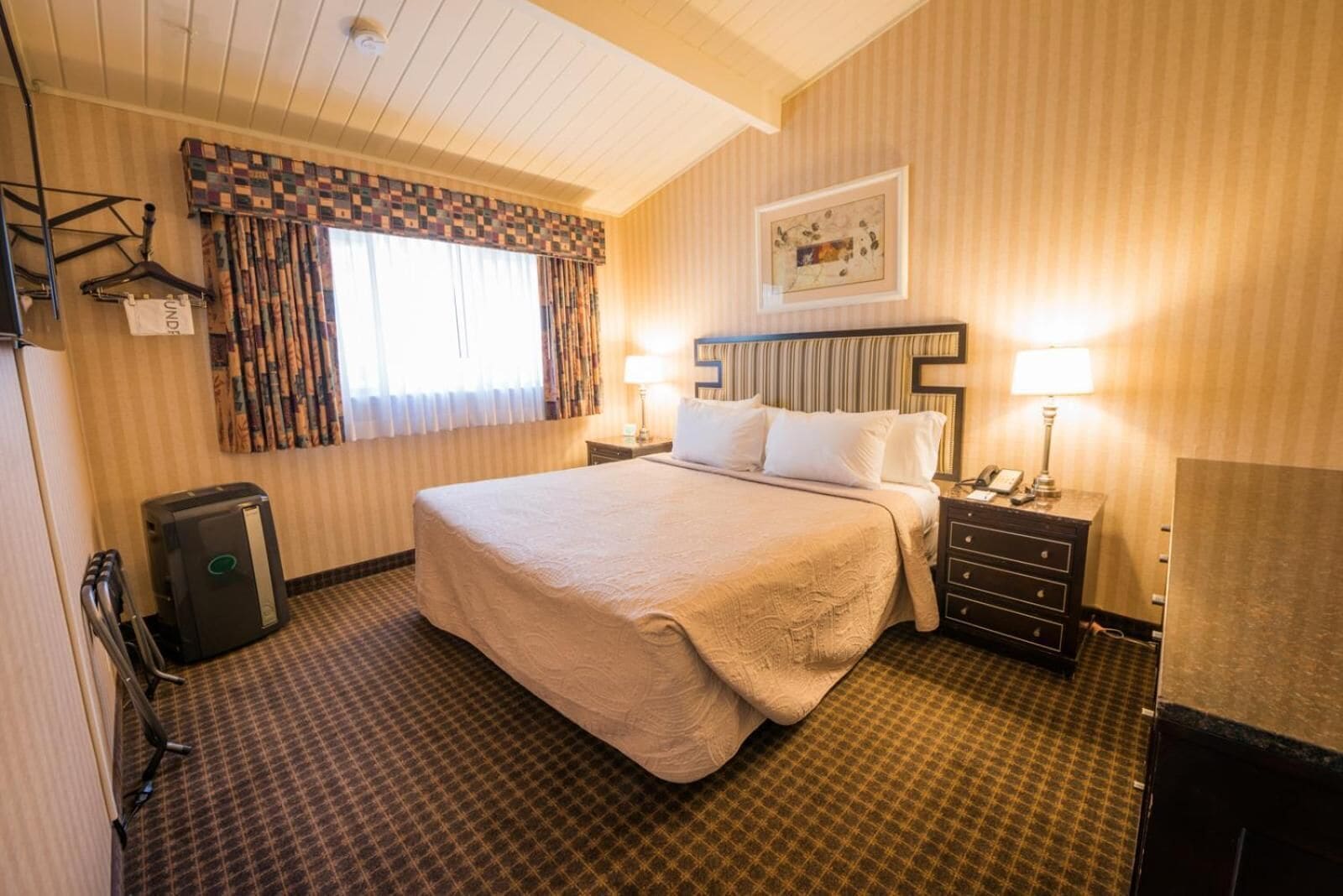 desk, blackout curtains, iron/ironing board, rollaway beds