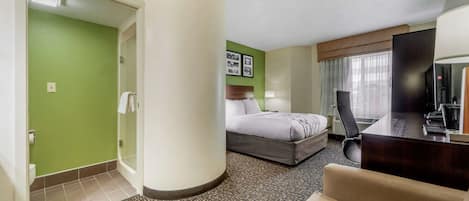 Caja de seguridad en la habitación y escritorio