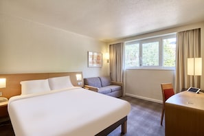 In-room safe, desk, blackout curtains, soundproofing