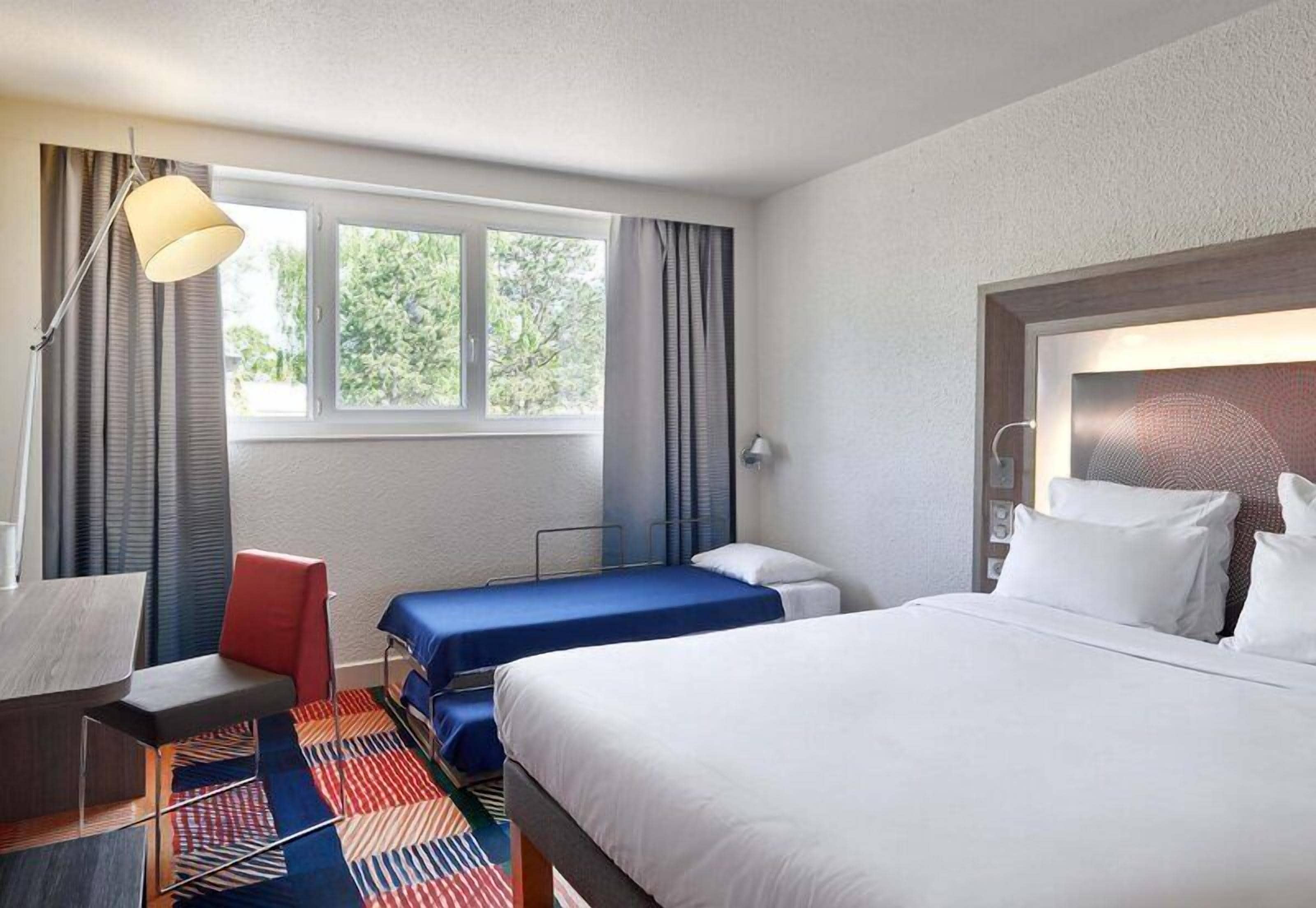 In-room safe, desk, blackout curtains, soundproofing