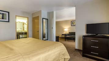 Desk, blackout curtains, iron/ironing board, free cots/infant beds