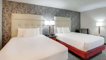 1 bedroom, desk, blackout curtains, iron/ironing board