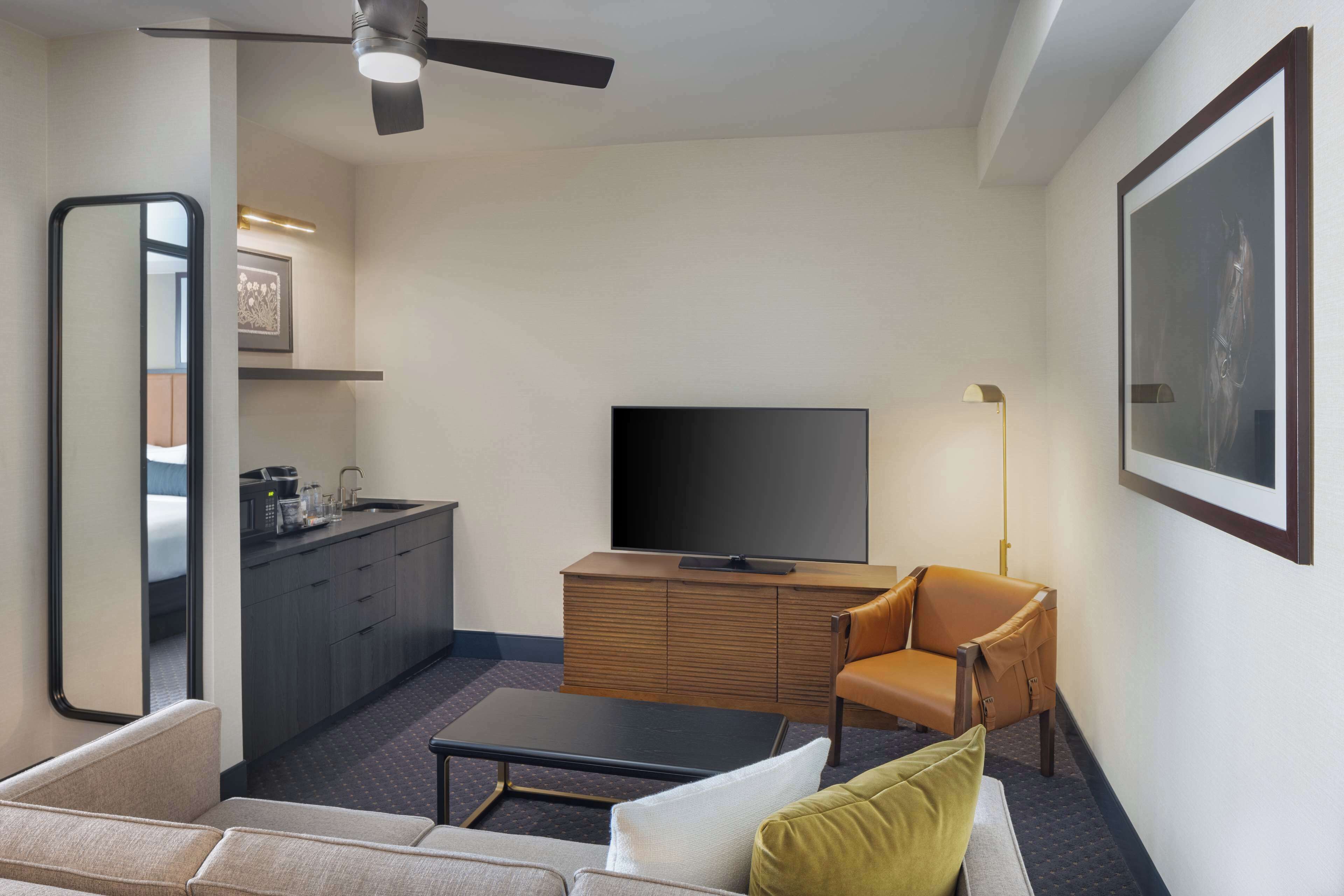 two room honeymoon suite, 1 king bed | premium bedding, in-room safe, blackout curtains, iron/ironing board