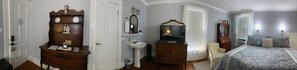 Huone, 1 suuri parisänky (Dick's Room) | Yksilöllisesti sisustettu, yksilöllisesti kalustettu