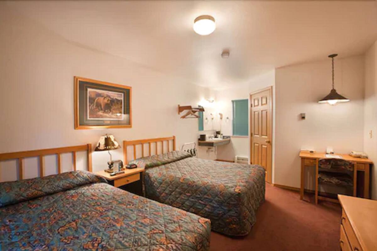 Standard Double Room, 2 Double Beds | Blackout drapes, iron/ironing board (on request), WiFi (free)