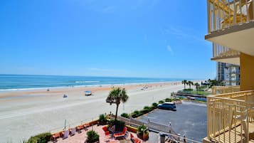 On the beach, white sand, beach towels