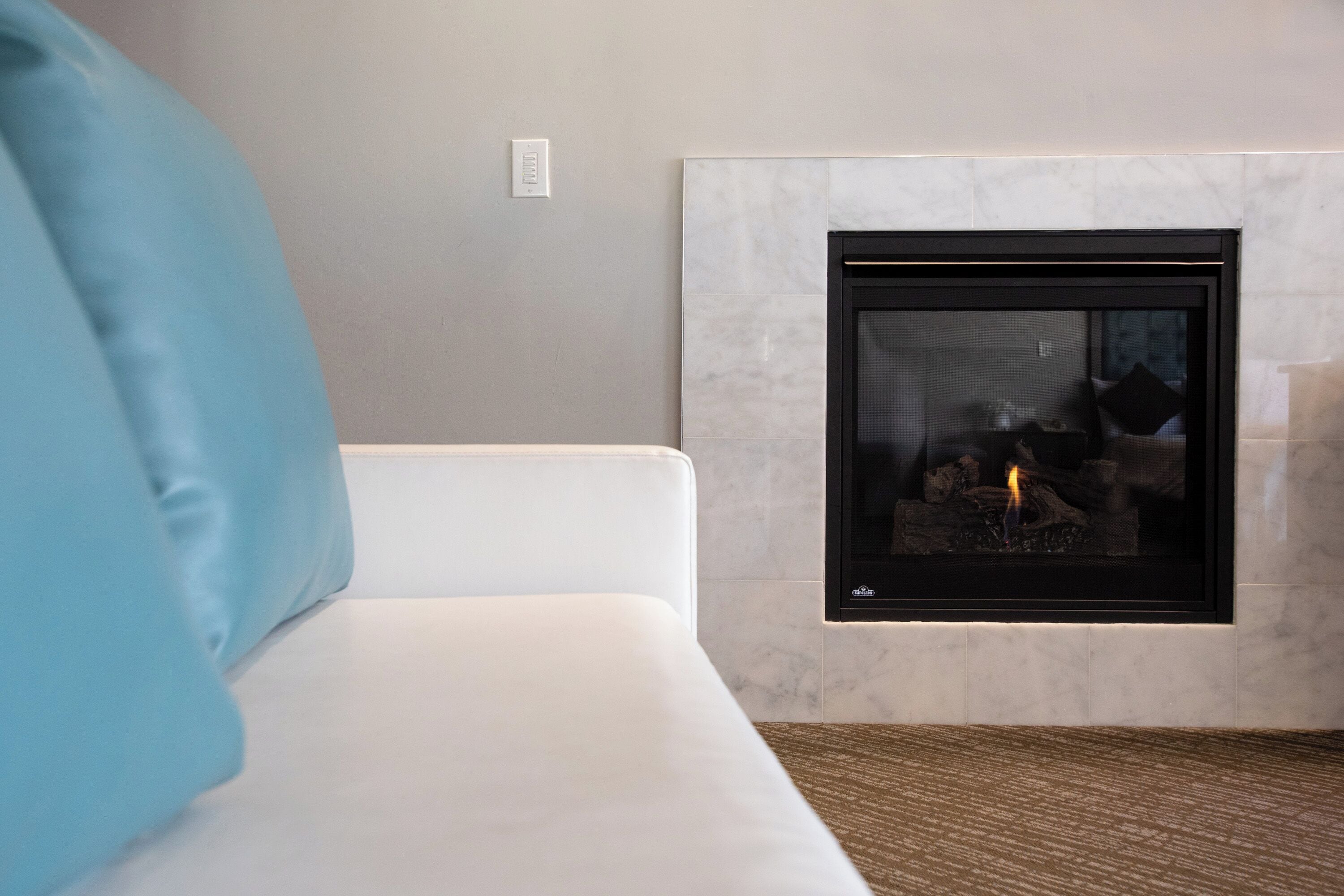 deluxe room, 1 king bed with sofa bed, fireplace | desk, iron/ironing board, cots/infant beds, free wifi