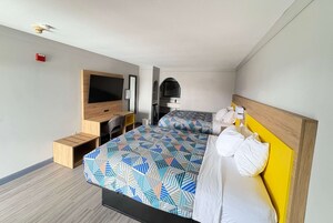 Room, 2 Double Beds, Non Smoking | Premium bedding, in-room safe, desk, iron/ironing board