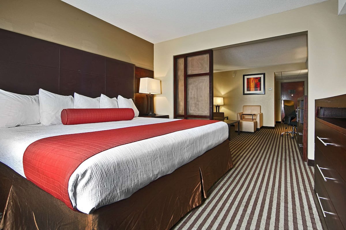 Desk, blackout drapes, iron/ironing board, rollaway beds
