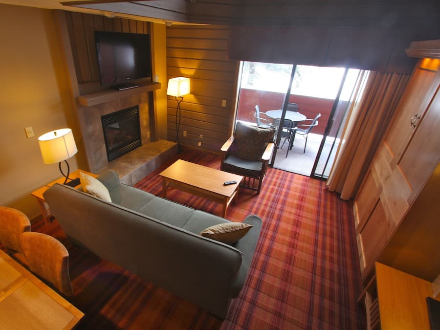 42-inch LED TV with cable channels, TV, DVD player