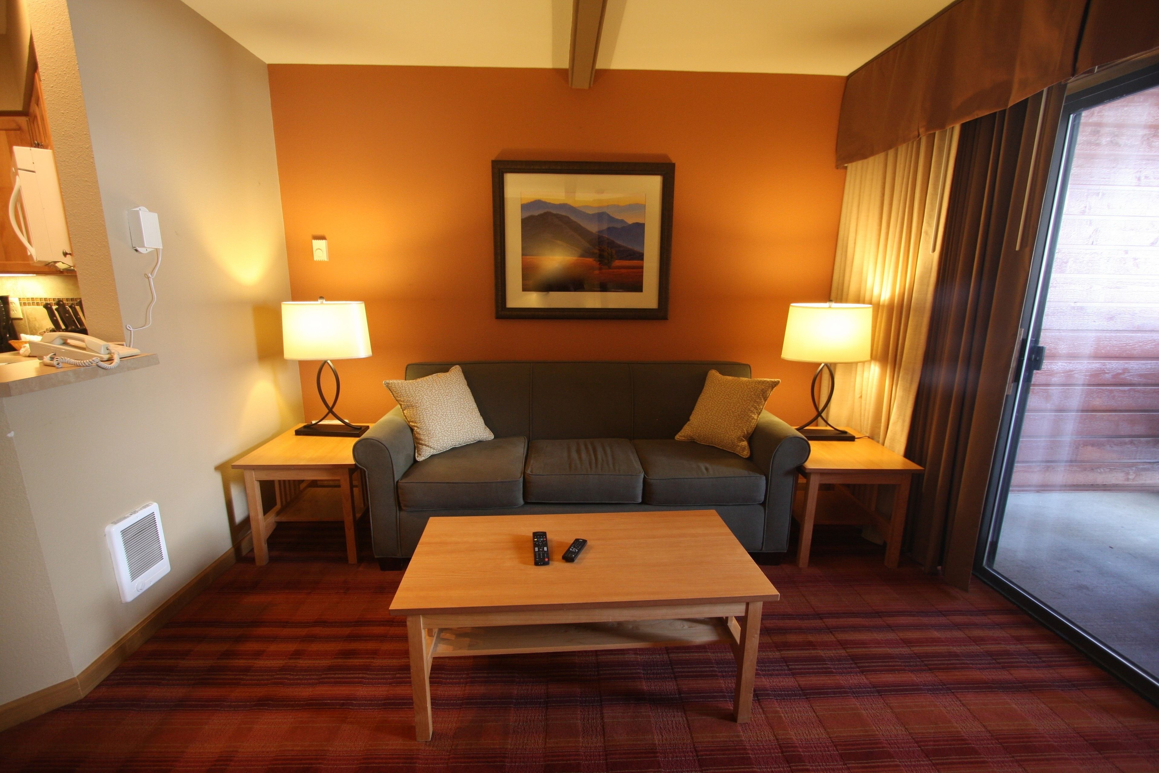 42-inch LED TV with cable channels, TV, DVD player