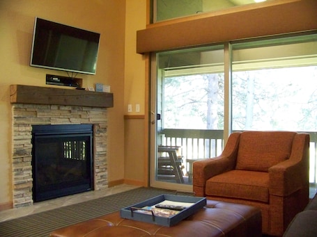 42-inch flat-screen TV with cable channels, LED TV, DVD player. The Pines at Sunriver
