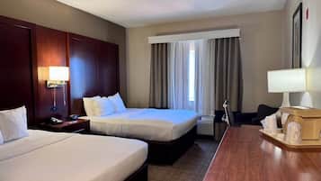 Room, 2 Queen Beds, Non Smoking | Premium bedding, pillowtop beds, in-room safe, desk