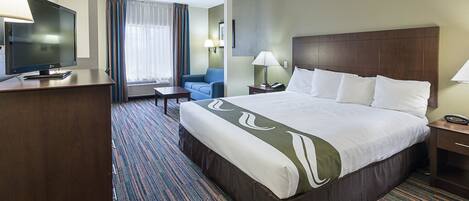 Suite, 1 cama King size, con acceso para personas discapacitadas, para no fumadores | Ropa de cama de alta calidad y escritorio