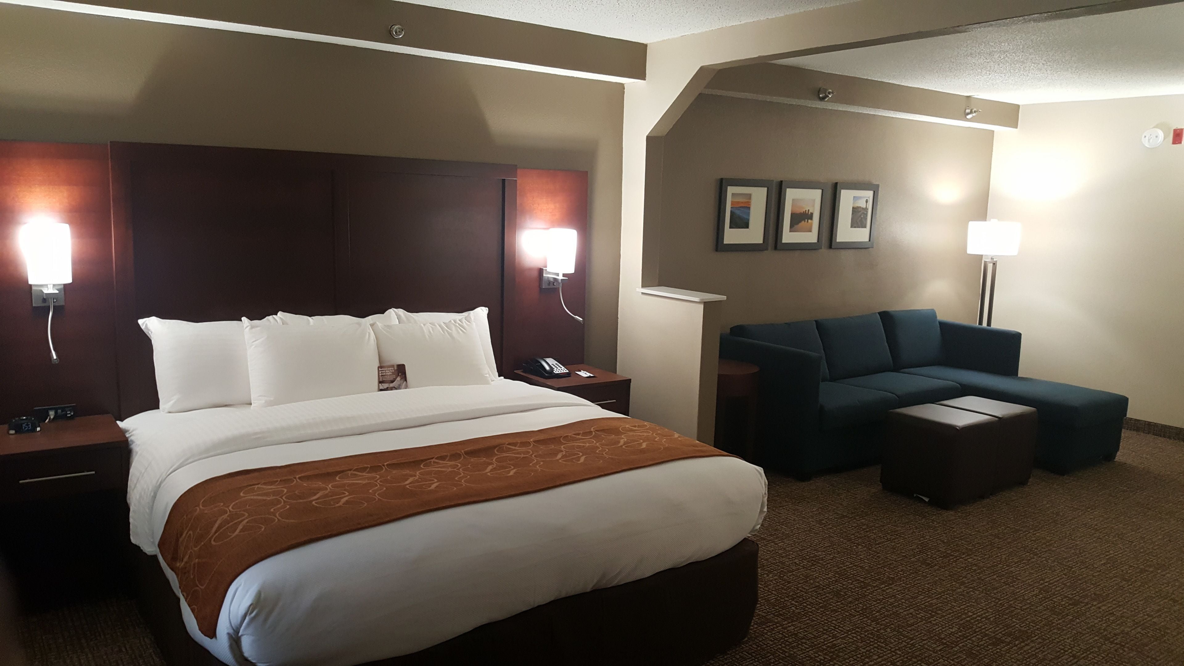 suite, 1 king bed with sofa bed, non smoking | desk, soundproofing, iron/ironing board, free cots/infant beds